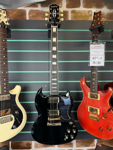 Epiphone SG Custom Ebony 2022 Electric Guitar | ebony, image 2 of 5