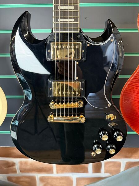 Epiphone SG Custom Ebony 2022 Electric Guitar | ebony, image 4 of 5