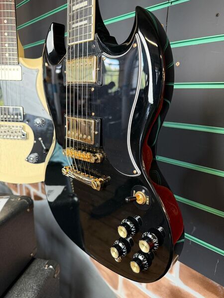 Epiphone SG Custom Ebony 2022 Electric Guitar | ebony, image 5 of 5