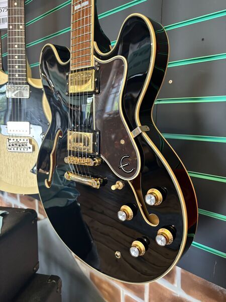 Epiphone Sheraton II PRO Ebony 2018 Semi Hollow Electric Guitar | ebony, image 4 of 5