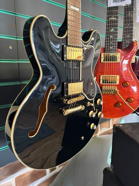 Epiphone Sheraton II PRO Ebony 2018 Semi Hollow Electric Guitar | ebony, image 5 of 5
