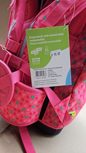 Ergobag Prime Hearts Schulrucksack | pink 4