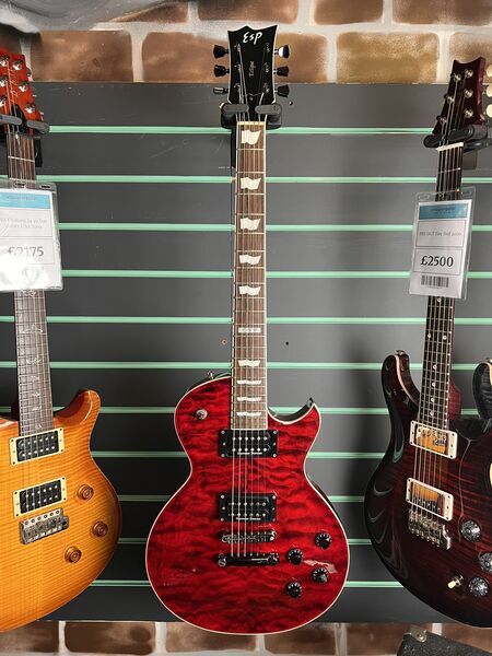 ESP Eclipse-II QM Duncan See-Thru Black Cherry 2012 Electric Guitar | Black Cherry, image 2 of 5