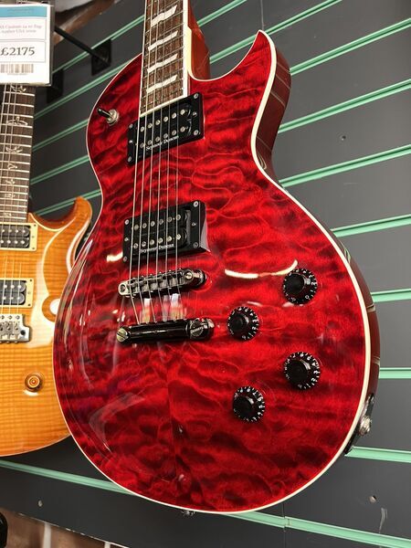 ESP Eclipse-II QM Duncan See-Thru Black Cherry 2012 Electric Guitar | Black Cherry, image 4 of 5