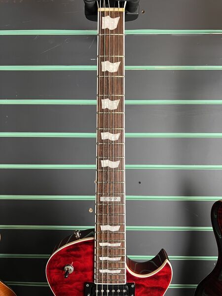 ESP Eclipse-II QM Duncan See-Thru Black Cherry 2012 Electric Guitar | Black Cherry, image 5 of 5