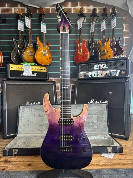 ESP E-II M-II-7 Purple Natural Fade 7-String Electric Guitar | Purple Natural, image 1 of 5