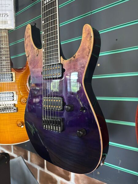 ESP E-II M-II-7 Purple Natural Fade 7-String Electric Guitar | Purple Natural, image 3 of 5