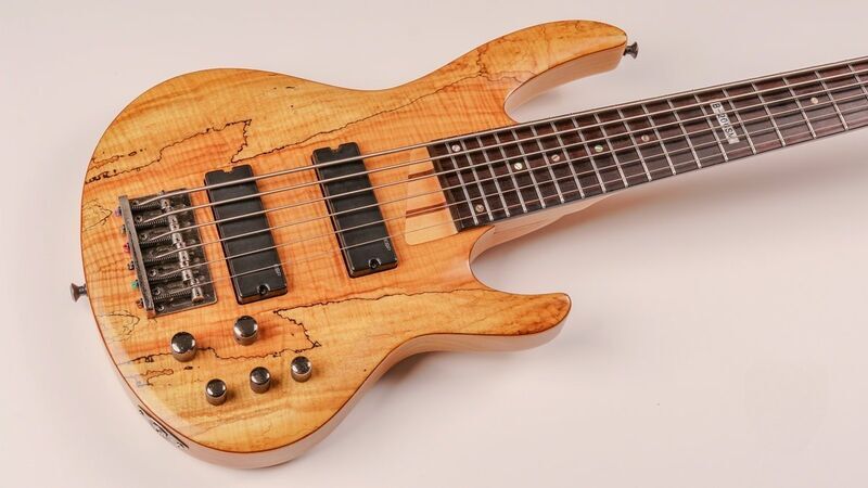 ESP LTD B-206SM 6-String Spalted Maple Natural Satin | натурално сатен, image 2 of 5