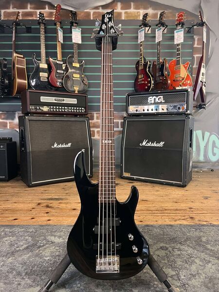 ESP LTD B-55 Black 2012 5-String Electric Bass | juoda, image 1 of 5