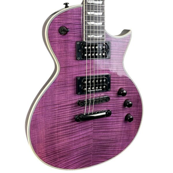 ESP LTD EC-1000 Deluxe 2022 - genomskinlig lila | See Thru Purple, image 2 of 5