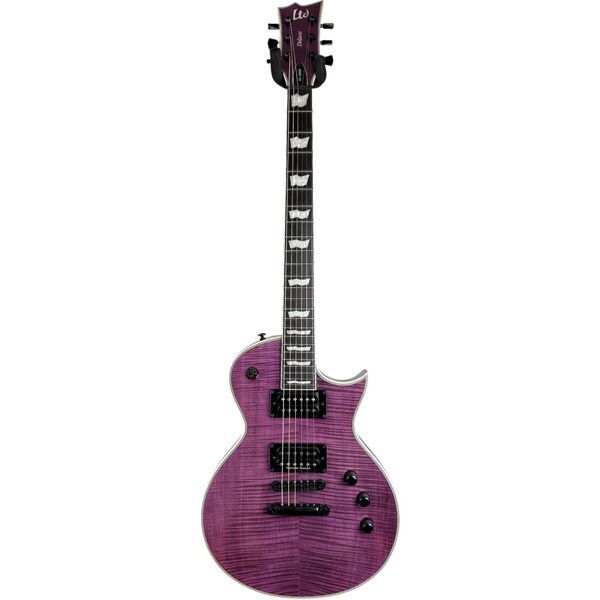 ESP LTD EC-1000 Deluxe 2022 - genomskinlig lila | See Thru Purple, image 3 of 5