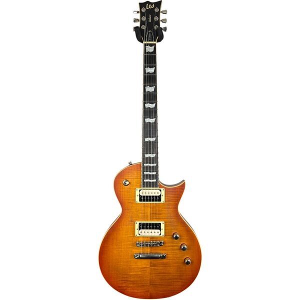 ESP LTD EC-1000T Les Paul Deluxe 2022 - Honey Burst Satin | Honey Burst Satin, image 3 of 5