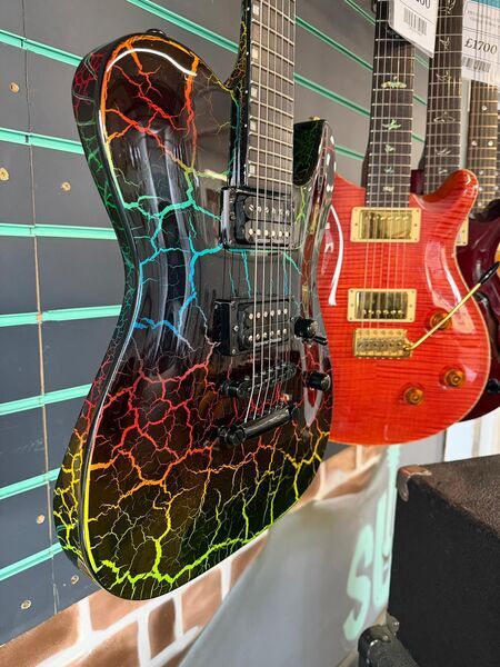 ESP LTD Eclipse Custom 1987 Reissue Rainbow Crackle 2023 Electric Guitar | Original, image 3 of 5