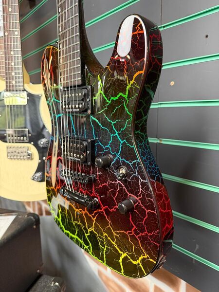 ESP LTD Eclipse Custom 1987 Reissue Rainbow Crackle 2023 Electric Guitar | Original, image 5 of 5