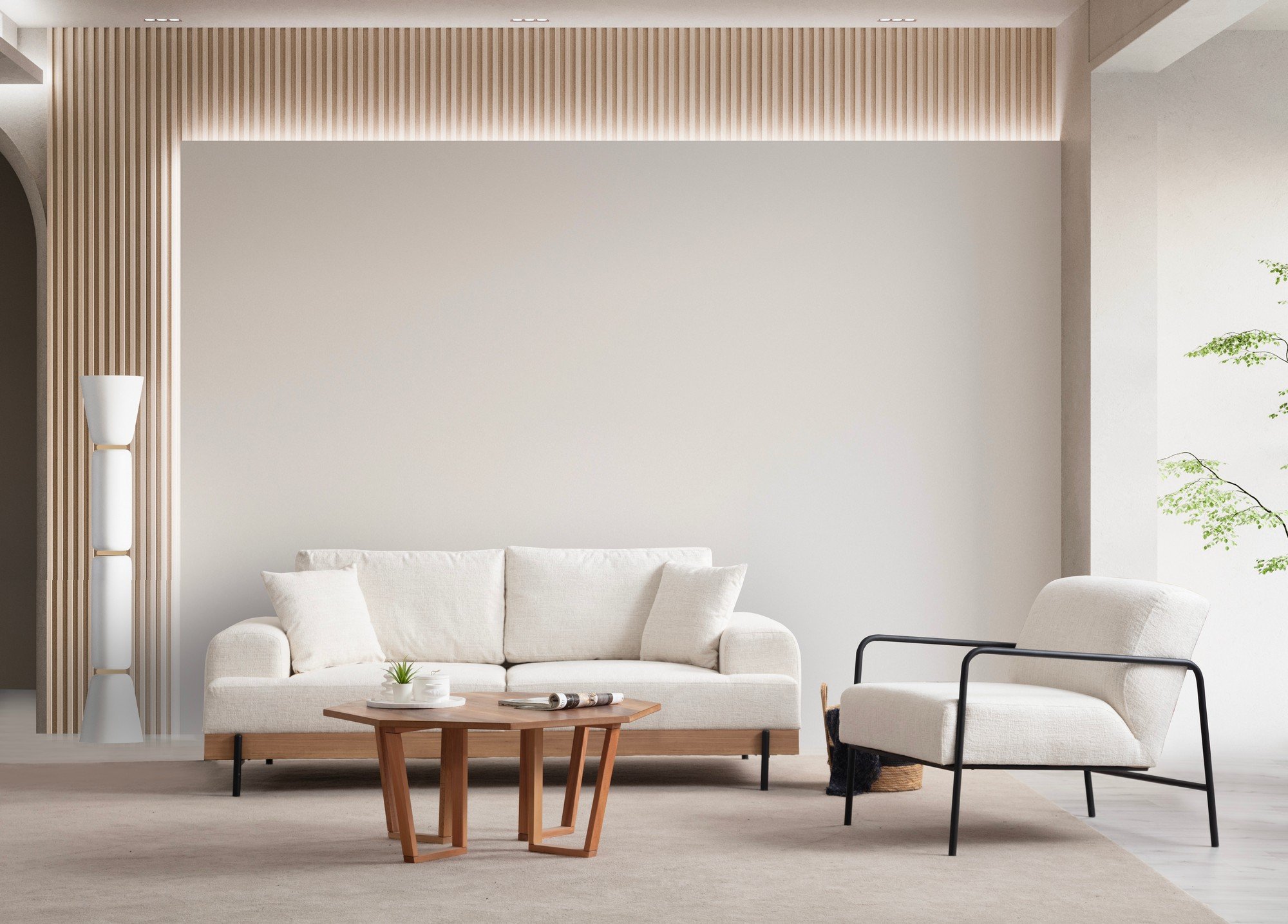 Eti 3-sitsig soffa vit