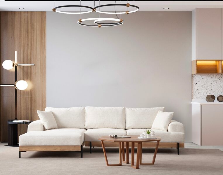 Eti Ecksofa Links Weiß | Weiß, image 1 of 4