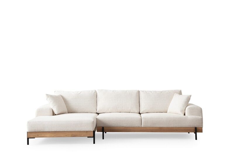 Eti Ecksofa Links Weiß | Weiß, image 3 of 4
