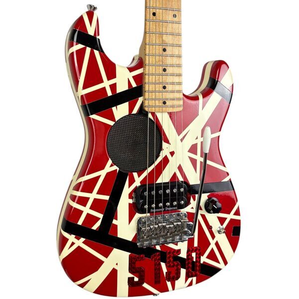EVH 5150 Mini Guitar - Red Striped | Red Striped, image 1 of 4