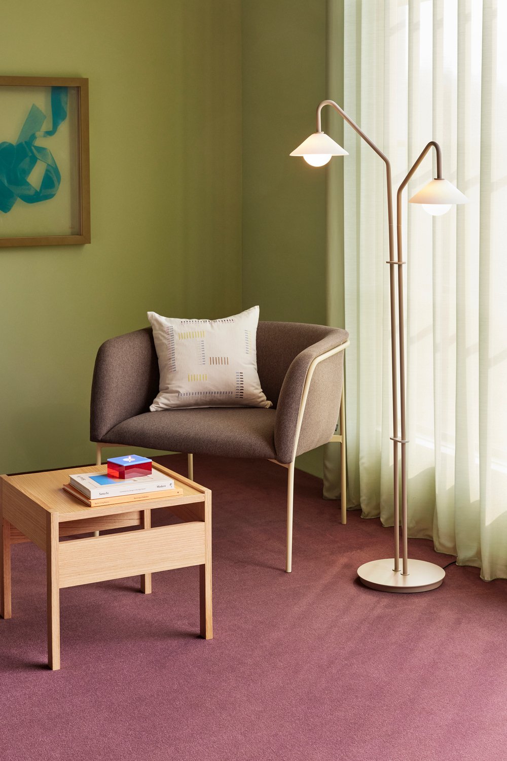 Eyrie loungestol brun