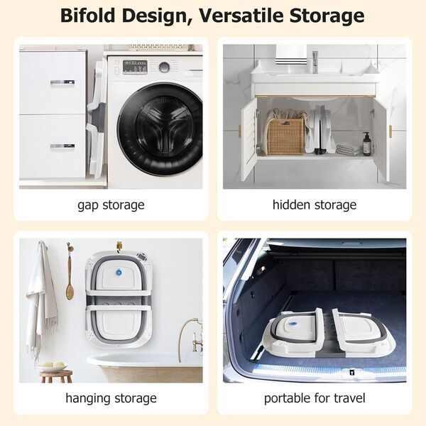 Adoraland faltbare Babybadewanne mit Einsatz | grey 3