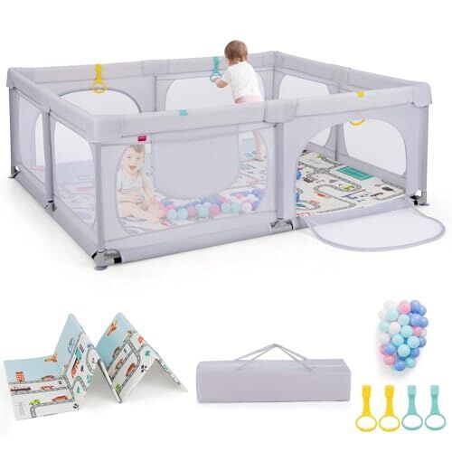 Fantask Laufstall Baby | grey 3