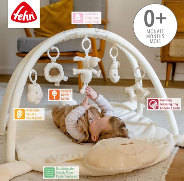 Fehn 3-D Activitydecke s hrací oblouk | béžová, image 2 of 3