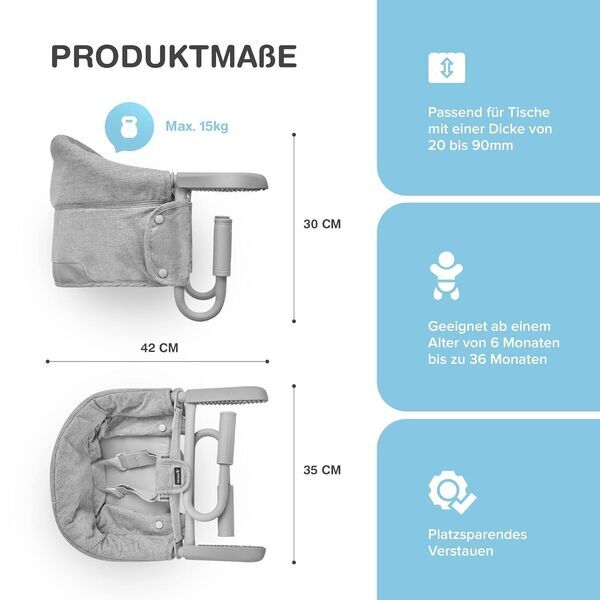 Felix Infanti Mobiler Hochstuhl | grey 2