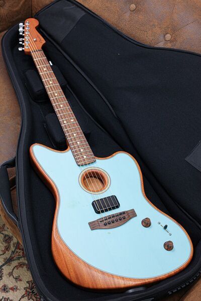 Fender Acoustasonic Player Jazzmaster | Ice Blue | ice blue, image 4 of 5