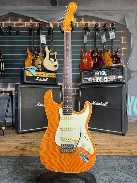 Fender Aerodyne Special 100DMC Flame Amber 2006-08 Electric Guitar | Flame Amber, image 1 of 5