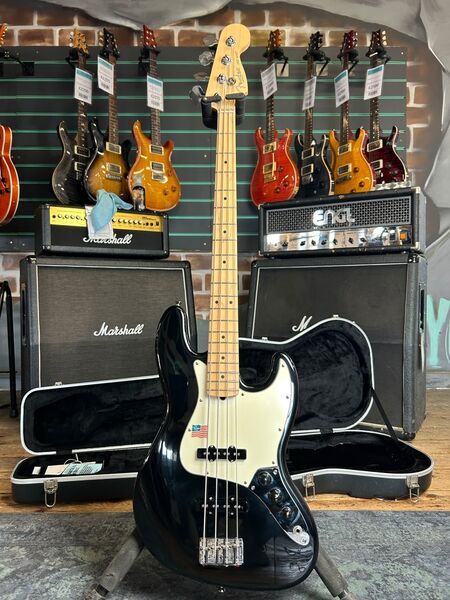 Fender American Series Jazz Bass Black 2007 Electric Bass | black, image 1 of 5