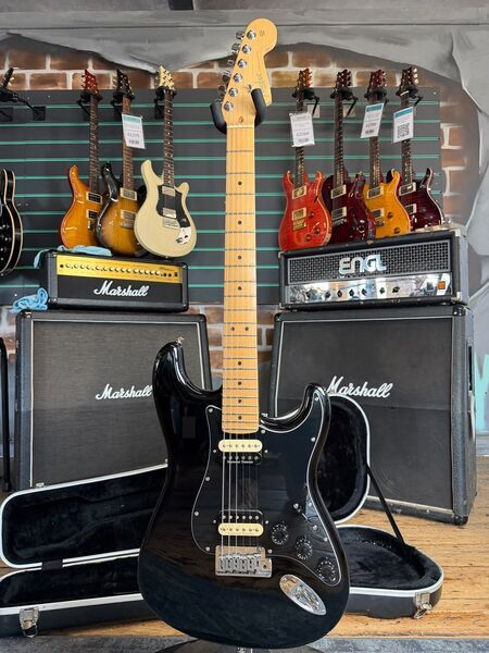 Fender American Stratocaster Black 2005 Electric Guitar w/ Modifications | black, image 1 of 5