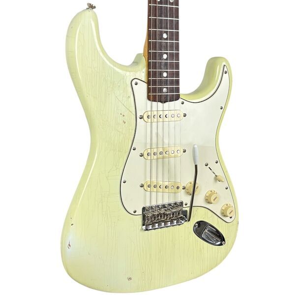 Fender American Vintage 65 Reissue Stratocaster 2015 - Olympic White | Olympisk Vit, image 2 of 5