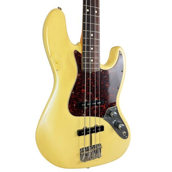 Fender American винтидж Jazz бас 1998 | vintage бял, image 2 of 5
