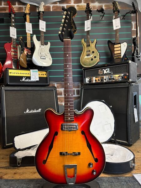 Fender Coronado I Sunburst 1966 Hollow Electric Guitar | sunburst, image 1 of 5