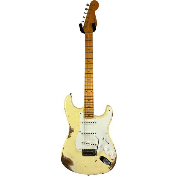 Fender Custom Shop 56 Reissue Stratocaster 2021 - Scalloped - Vintage White - Relic | реликва, image 2 of 4