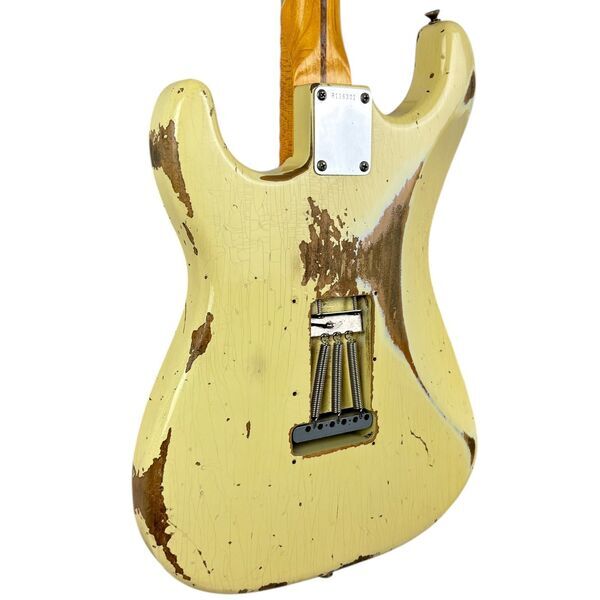 Fender Custom Shop 56 Reissue Stratocaster 2021 - Scalloped - Vintage White - Relic | реликва, image 4 of 4