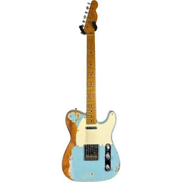Fender Japan 52 Reissue Telecaster 1990-1991 - Blue - Heavy Relic | Heavy Relic, image 3 of 5