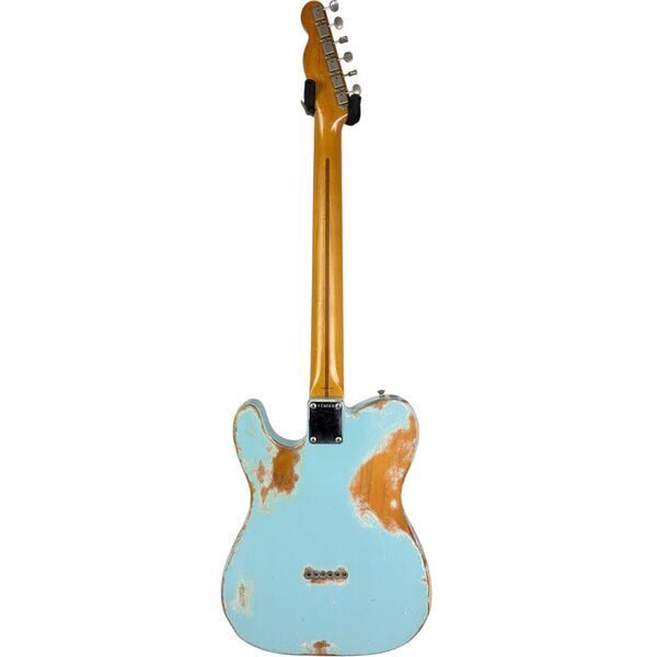 Fender Japan 52 Reissue Telecaster 1990-1991 - Blue - Heavy Relic | Heavy Relic, image 4 of 5