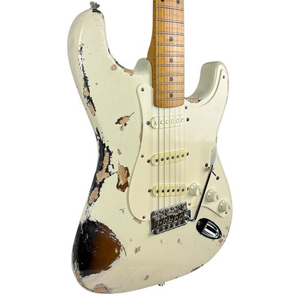 Fender Japan 57 Reissue Stratocaster Heavy Relic 1997-2000 - Vintage White | Vintage White, image 1 of 4