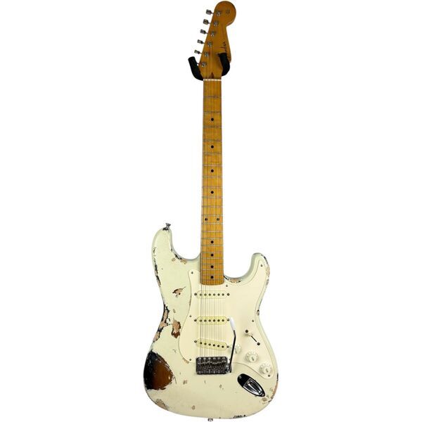 Fender Japan 57 Reissue Stratocaster Heavy Relic 1997-2000 - Vintage White | Vintage White, image 2 of 4