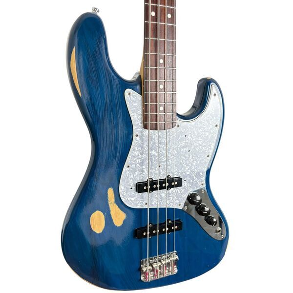 Fender Japan 62 Reissue Jazz bass - Trans blue - matching Headstock | trans blue, image 2 of 5