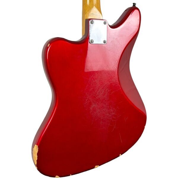 Fender Japan 66 Reissue Jaguar 2002-2004 - Candy Apple Red - Matching Headstock | Matching Headstock, image 5 of 5