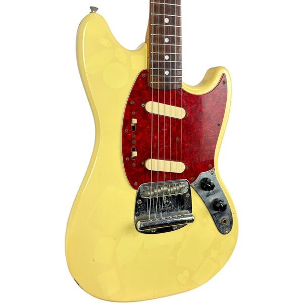 Fender Japan 69 Reissue Mustang 1993-1994 - Vintage White | Vintage White, image 2 of 5
