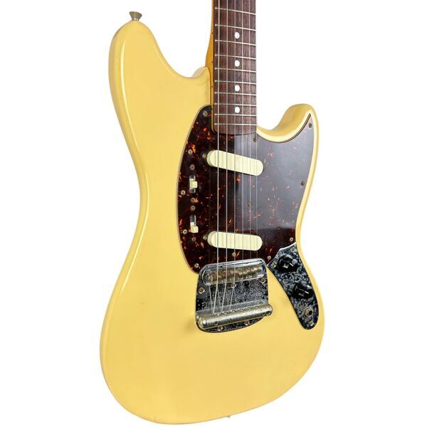Fender Japan 69 Reissue Mustang 2006-2008 - Vintage White | Vintage White, image 2 of 5