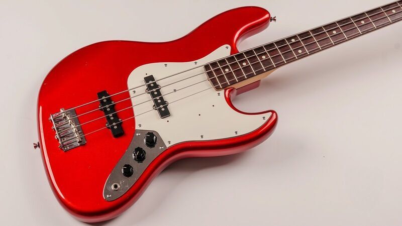 Fender Japan Jazz bas JB-45 1993–1994 – Candy Apple crvena – Made u Japan | Candy Crvena, image 2 of 5