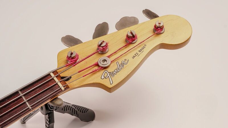 Fender Japan Jazz bas JB-45 1993–1994 – Candy Apple crvena – Made u Japan | Candy Crvena, image 4 of 5