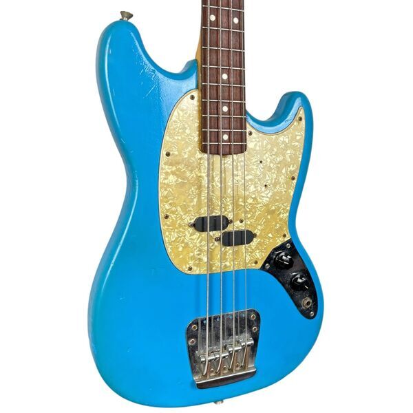 Fender Japan Mustang Bass 1997-2000 - Blue Repaint | Blue Repaint, image 2 of 5