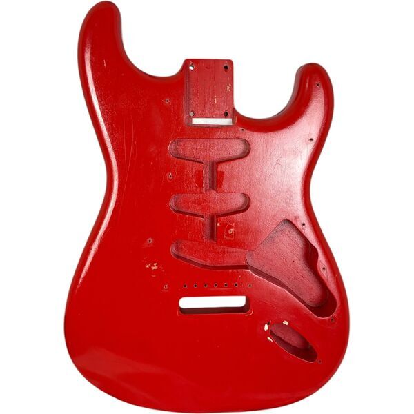 Fender Japan Stratocaster Body - red Repaint | red, image 1 of 5
