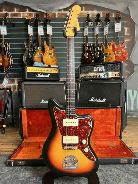 Fender Jazzmaster 3-Color Sunburst 1965 Vintage Electric Guitar | Sunburst Vintage, image 1 of 5