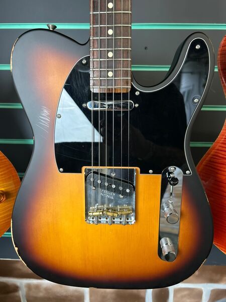Fender Ltd Ed American Performer Timber Telecaster 2-Colour Sunburst 2024 Guitar | sunburst, image 5 of 5